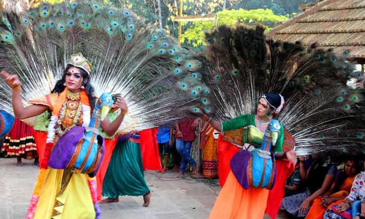 Traditional Tamil Folk Arts & Music Gala - Mayil Aattam Dance Tamil Nadu